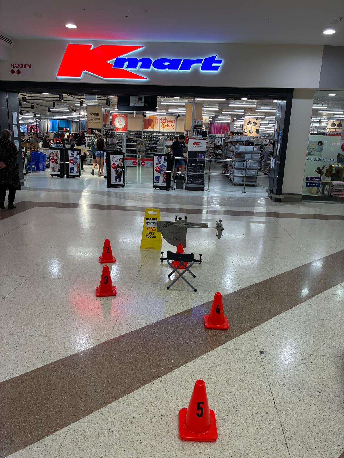 Indoor sports facility — pedestrian surface