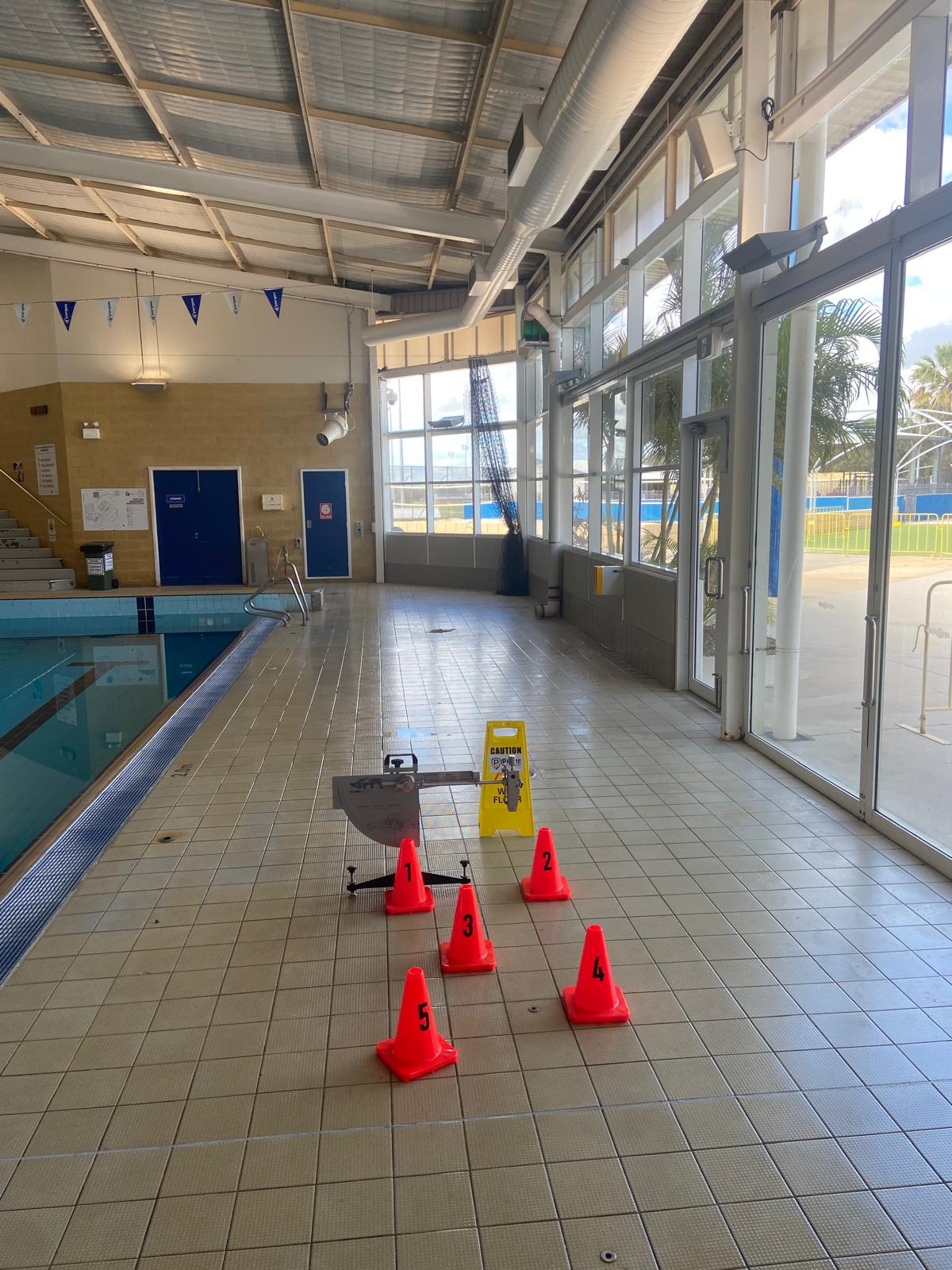 Prime Safety wet slip resistance testing at a retail entrance