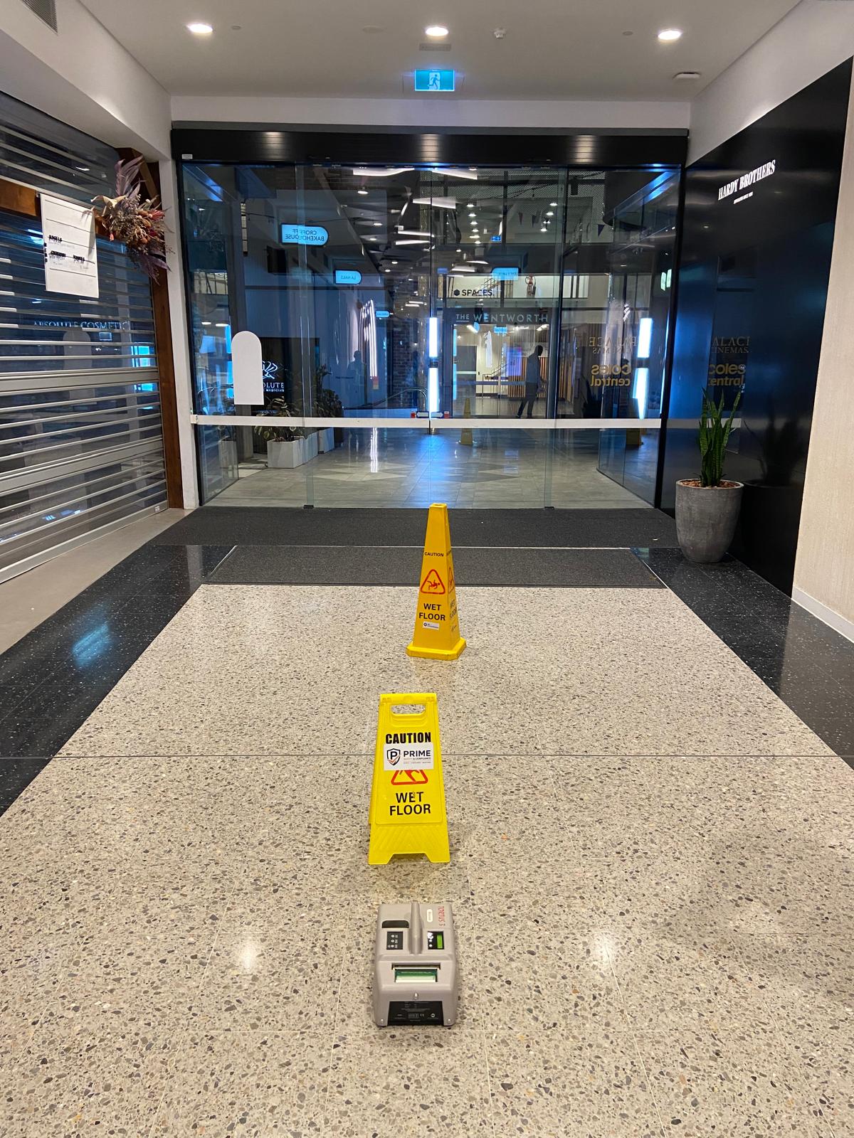 Commercial washroom — test locations