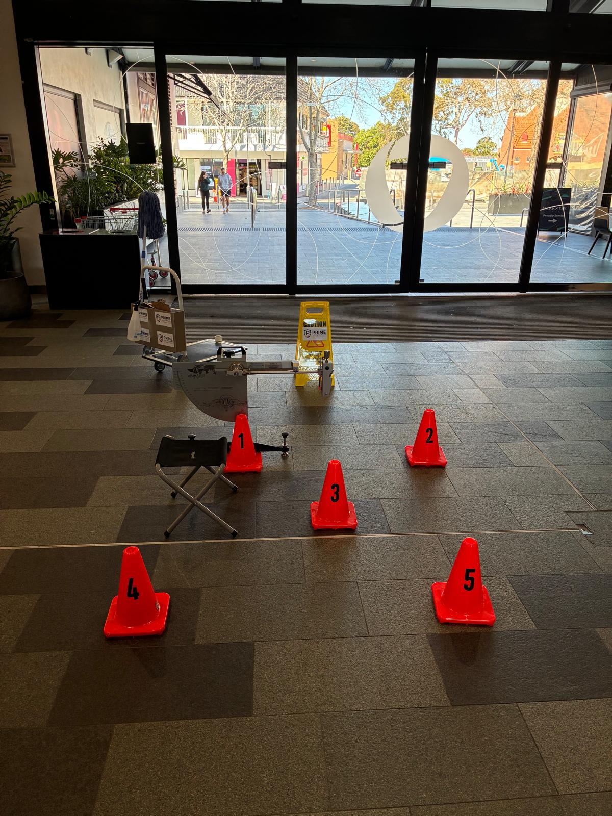 Washroom — wet slip resistance testing